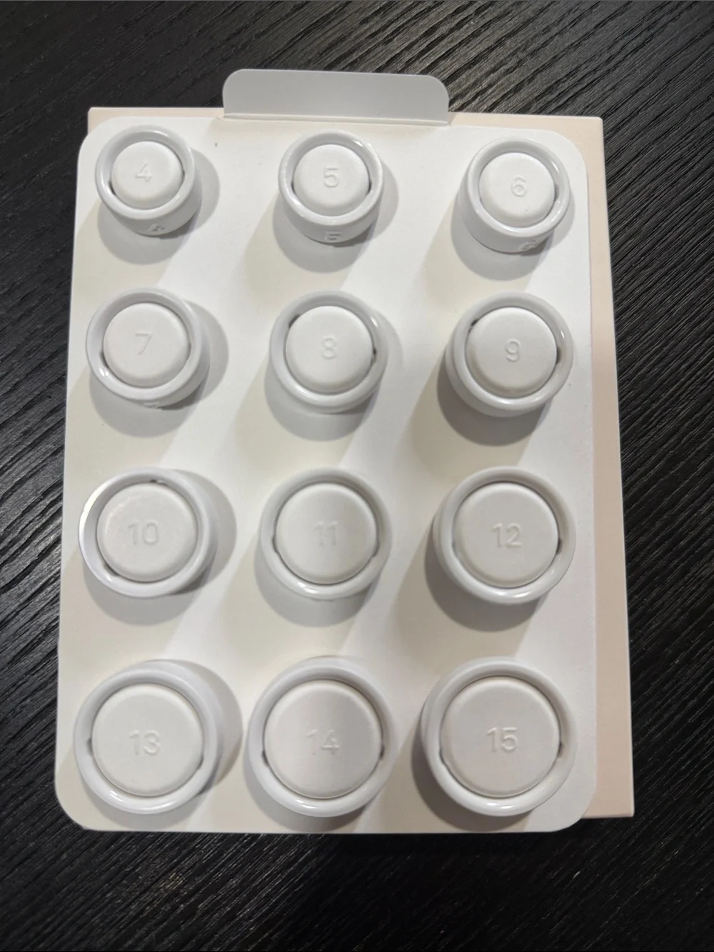 Oura Ring 4 Sizing Kit - White